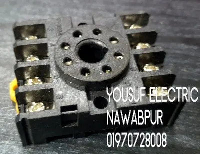 Picture of Time Relay timer Adjustable 30 seconds 8 pin AC 220V with base - Grey