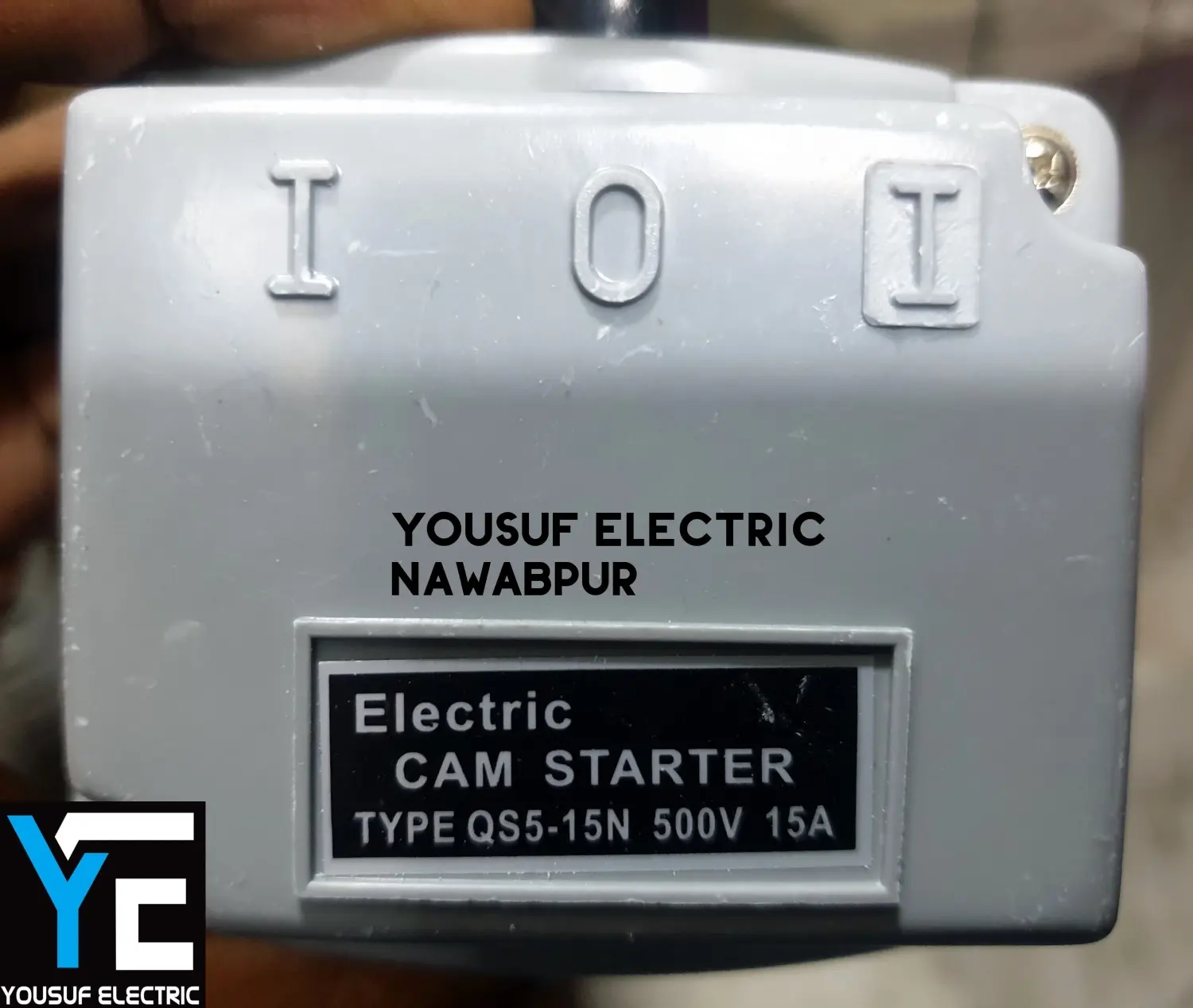 Picture of Cam Starter Control Forward Reversing Drum Switch Reverse Motor Changeover QS5-15N AC 500V 15A plastic body - Grey