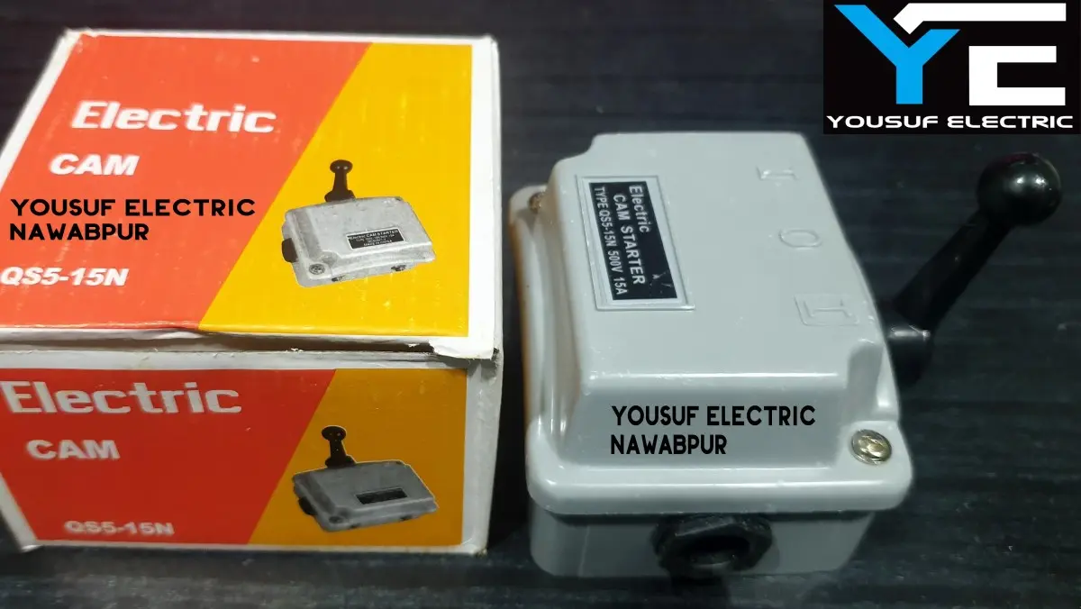 Picture of Cam Starter Control Forward Reversing Drum Switch Reverse Motor Changeover QS5-15N AC 500V 15A plastic body - Grey