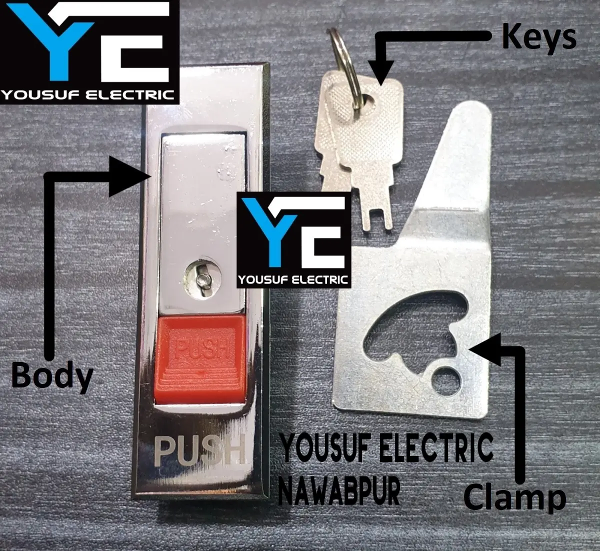 Picture of Panel lock push lock meter box lock stainless steel lock - Silver