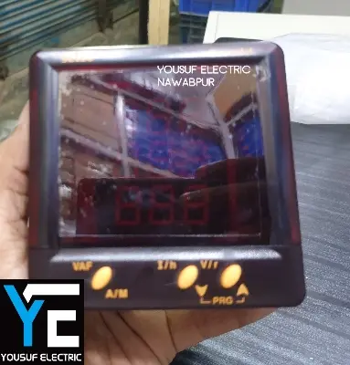 Picture of Selec digital multimeter VAF39A-1 Panel meter voltage meter ampere meter frequency meter hertz meter 3 phase meter - Black