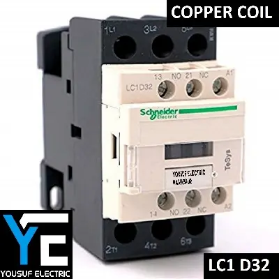 Picture of Magnetic contactor switch schneider LC1D32 tesys AC 220V ITH 50A - White