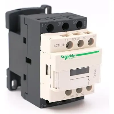 Picture of Magnetic contactor switch schneider LC1D18 tesys AC 220V ITH 40A - White