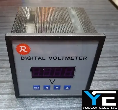 Picture of Digital voltage meter panel voltage meter programmable - Black