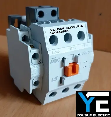 Picture of Magnetic Contactor LS GMC 32 3P 50 Ampere AC 3p 2NO 2NC Copper coil Voltage AC 220V three phase for Industrial use replace Finder Relay - White