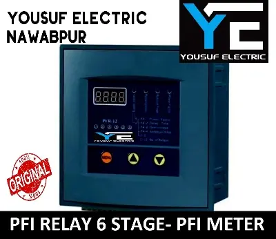 Picture of Automatic Power Factor Controller for Power Capacitor 6 Step PFC Relay - Blue