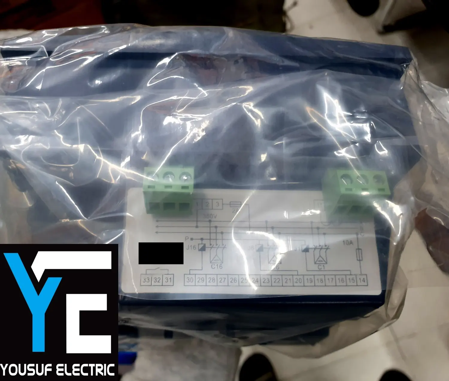 Picture of Automatic Power Factor Controller for Power Capacitor 6 Step PFC Relay - Blue