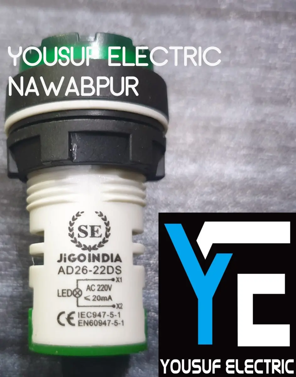 Picture of 22mm ROUND Indicator Lamp PDB trip Generator (3 piece) 1 set Panel Mount 22mm Round Panel AC 220V LED Digital Display Indicator Light AC 12-500V Line Powerpoints - Green