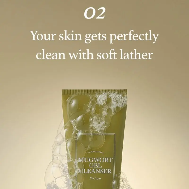 Picture of I’m From Mugwort Gel Cleanser – Gentle Deep-Cleansing Face Wash 150ml-(Green)