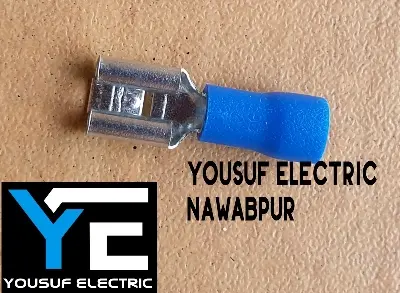 Picture of Cable Lug 2-2.5 Rm Terminal JACK type Lugs insulated Connector Clip 2.5 Rm Copper 100 Piece Pack - Blue