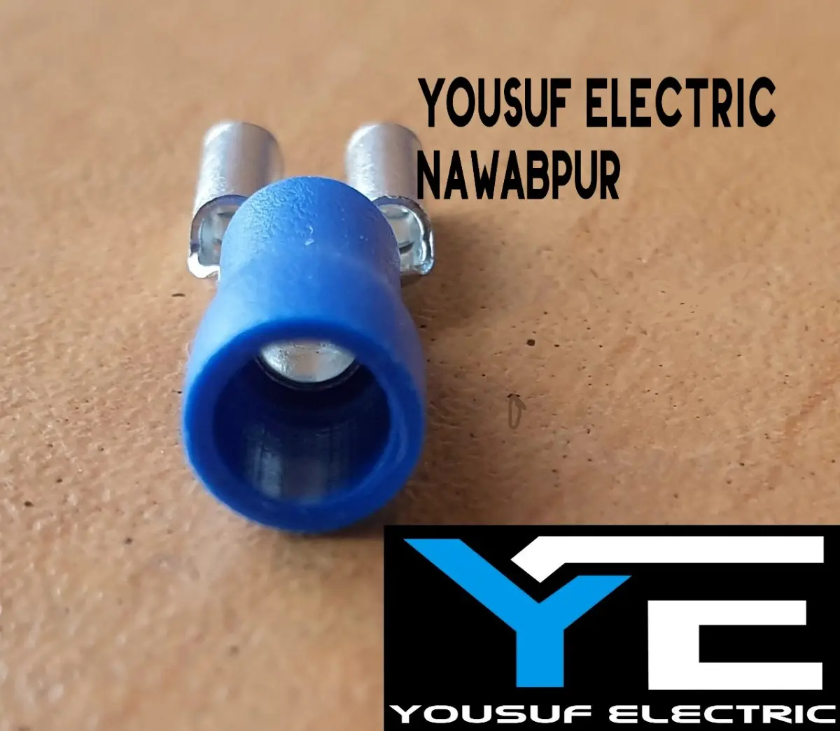 Picture of Cable Lug 2-2.5 Rm Terminal JACK type Lugs insulated Connector Clip 2.5 Rm Copper 100 Piece Pack - Blue