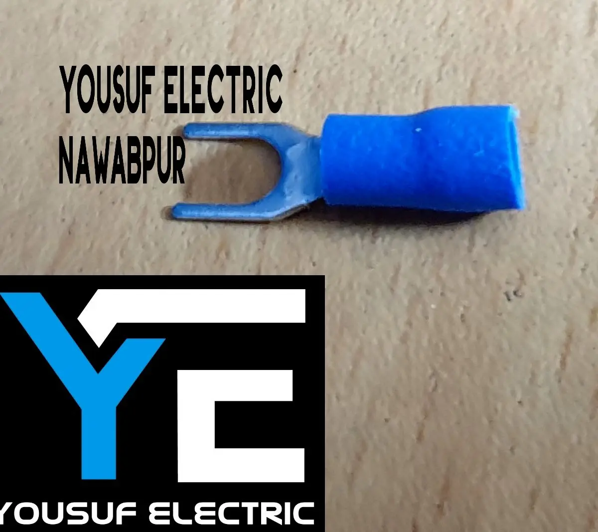 Picture of Cable Lug 2-2.5 Rm Terminal Y - U type Lugs insulated Connector Clip 2.5 Rm Copper 100 Piece Pack - Blue