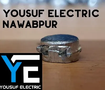 Picture of Lead security seal 10 mm (50 piece) Two-Hole Lead Seal small size - Door Bottom Sealing Strip  LOCK sealing - Silver