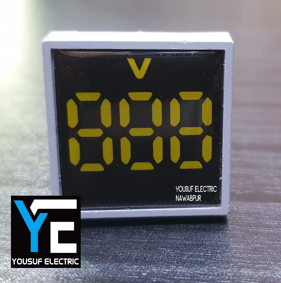 Picture of Digital Voltage Meter Ac60-500V Mini 22Mm Ad16 Ac Voltage Panel Meter Indicator Volt Lamp Square Digital Display Volt Meter - Multimeter