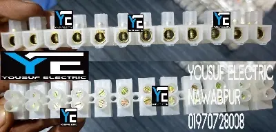 Picture of Terminal block 60 ampere connector 1 stick Electrical Wire Connector 60 Ampere - White