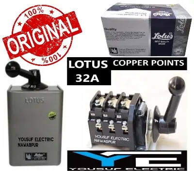 Picture of Lotus switch LT Control Switch 32A Change over Switch reverse forward switch - Off White