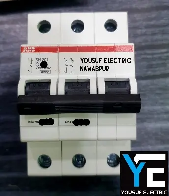 Picture of Abb Mcb 63 Ampere Tp High Grade China Miniature Circuit Breaker three Pole three Phase - Power Bank Circuit - White