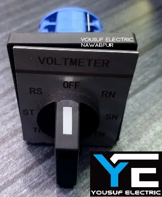 Picture of Volt selector switch on off rotary 3 position 3 way cam switch 3 phase voltage selector CA10 reverse forward switch - Black