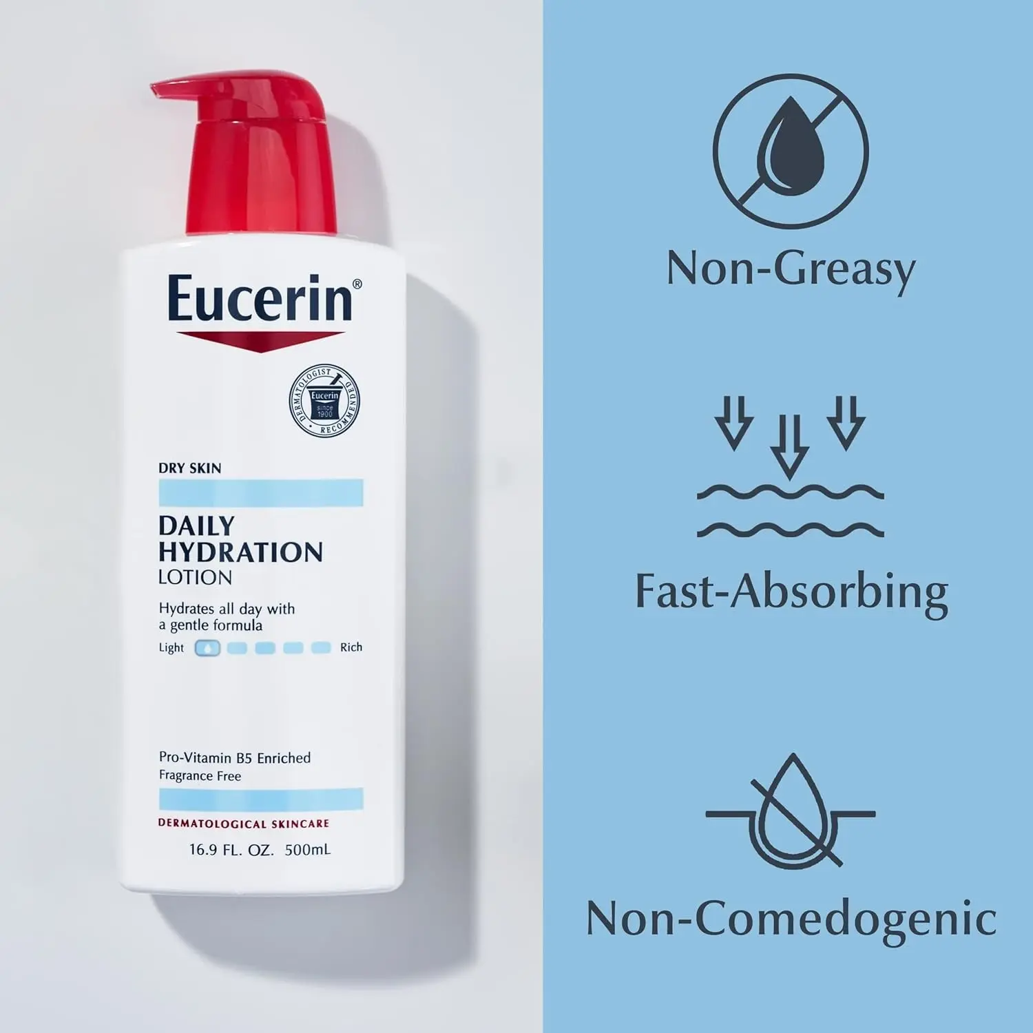 Picture of Eucerin Daily Hydration Lotion – 24-Hour Moisture for Dry Skin 500ml