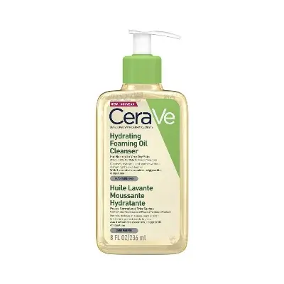 Picture of CeraVe Hydrating Foaming Oil Cleanser – For Normal to Very Dry Skin (236 ml)-(Yellow)