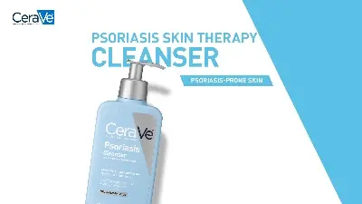 Picture of CeraVe Psoriasis Wash for Dry, Itchy Skin – Smooth Texture & Restore Barrier 237 ml-(Blue)