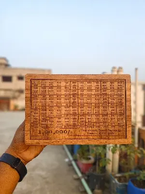 Picture of Wooden Savings Challenge Board 1,00,000 BDT | Money Saving Tracker