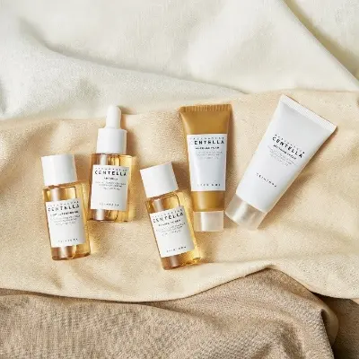 Picture of SKIN1004 Original Centella Travel Kit – Gentle Cleanser + Toner + Serum + Cream Combo Pack-(White)