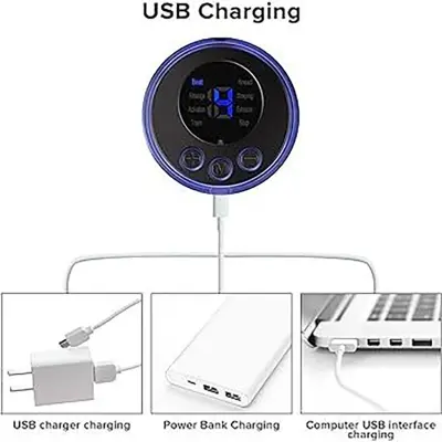 Picture of Electric Pulse Massager for Body Relaxation | MNK SHOP (Black)