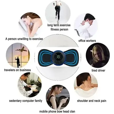 Picture of Mini Electric Neck Massager for Pain Relief | MNK SHOP (Black)