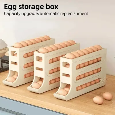 Picture of 
Large Capacity Auto Eggs Rolling Shelf Fridge Egg organiser