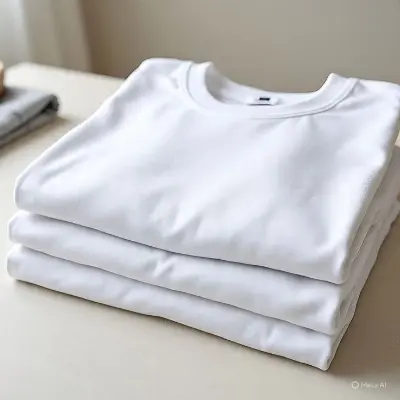 Picture of Premium ready white solid T-shirts for men and women in Bangladesh – your everyday essential White