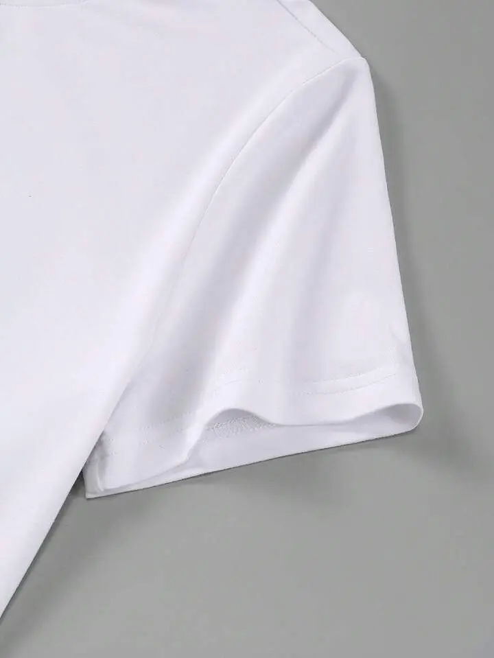 Picture of Premium ready white solid T-shirts for men and women in Bangladesh – your everyday essential White