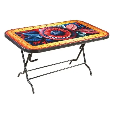 Picture of 6 Seated Semi Oval Table-Black-Flora(S/L)-TEL