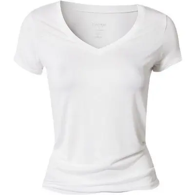 Picture of V Neck White Color Plain T-Shirt | Soft 100% Cotton Fabric | Summer Friendly Stylish White