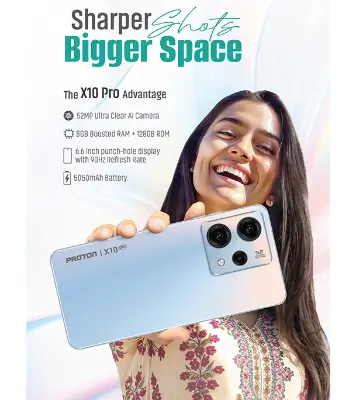 Picture of Proton X10 Pro 8 GB RAM 128 GB ROM - 52 MP Camera, 6.6″ Display 