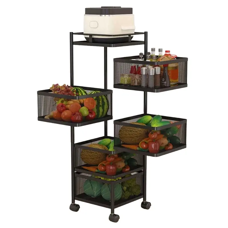 Picture of 5 Layer Square Shape Kitchen Rack