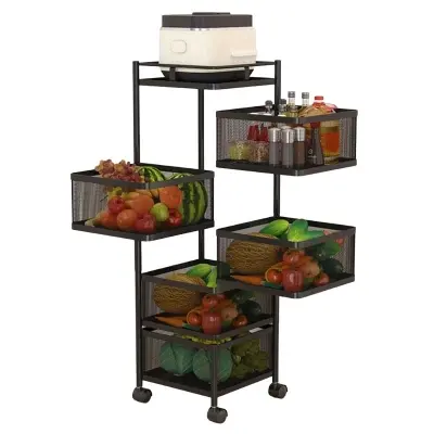 Picture of 5 Layer Square Shape Kitchen Rack
