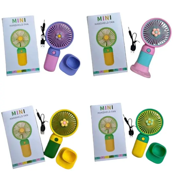 Picture of Mini Handheld Rechargeable Fan-Multicolor