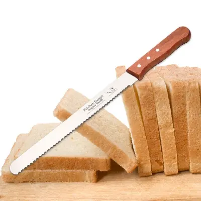 Picture of Wooden Handle Cake Knife Stainless Steel Bread - Multicolor