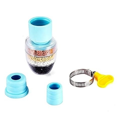 Picture of Water Filters Universal Interface Home Kitchen Faucet Tap Water Clean Purifier Filter Cartridge Five Layer Water Filter-Pack of 1 Multicolor - Multicolor