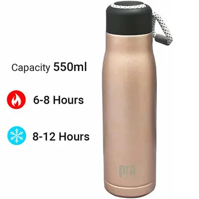 Picture of Water Bottles with Portable Lid，Hydro Insulated Thermal Flask for Hot or Cold Drinks 350ml Stainless Steel - Multicolor