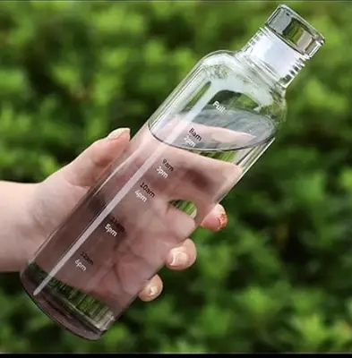 Picture of Water Bottle 500Ml-Stay Refreshed Sleek And Durable Design made of transparent plastic - Multicolor