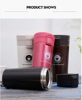 Picture of Tumbler Hot Fashion 350ml Stainless Steel Coffee Mugs Insulated Water Bottle Tumbler Thermos Cup Vacuum Flask Premium Travel Coffee Mug - Coffee Mug - Multicolor