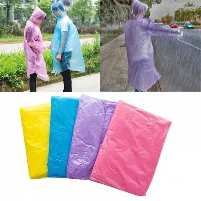 Picture of Travel One Time Raincoat Thicken Raincoats Emergency Waterproof Poncho - ,Int: One size