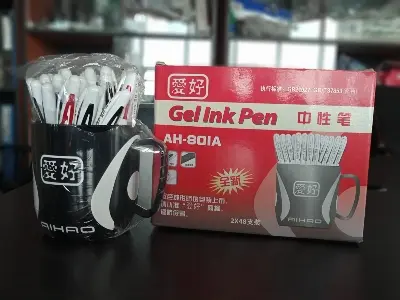 Picture of Top Brand Promotions 48pcs 3 color Gel Pen AIHAO 801A 0.5mm Cap Neutral Ink Pen - Multicolor