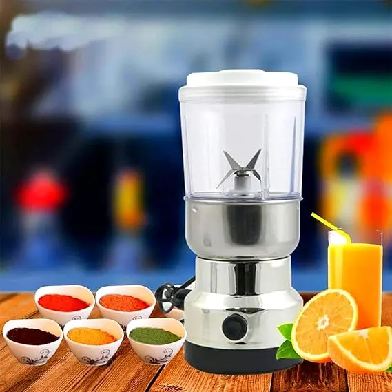 Picture of Steel Coffee & Juice Electric Blender 2 In 1 Electric Coffee & Juicer Blender 300W Stainless Steel Coffee Grinder - Multicolor