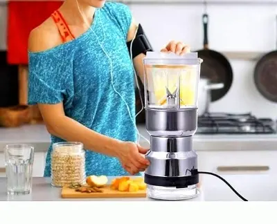Picture of Steel Coffee & Juice Electric Blender 2 In 1 Electric Coffee & Juicer Blender 300W Stainless Steel Coffee Grinder - Multicolor