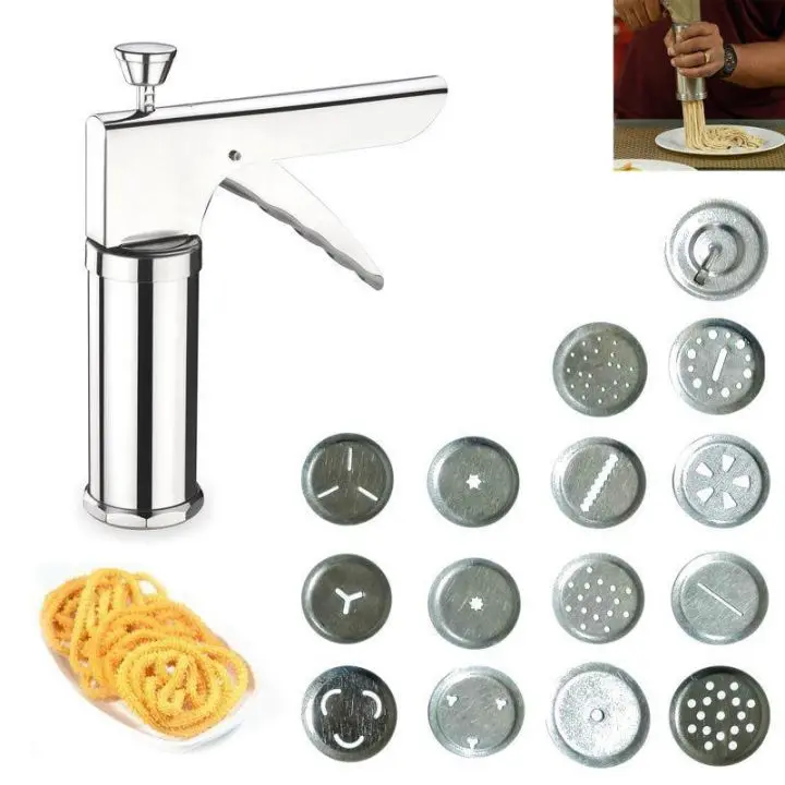 Picture of Stainless Steel Kitchen Press Murukku Maker Machine - Multicolor