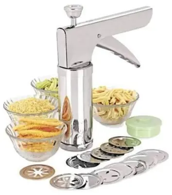 Picture of Stainless Steel Kitchen Press Murukku Maker Machine - Multicolor