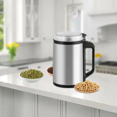 Picture of Silver Crest Stainless Steel Body Electric Mini Grinder 1200 Watt (Germany Technology) - Silver